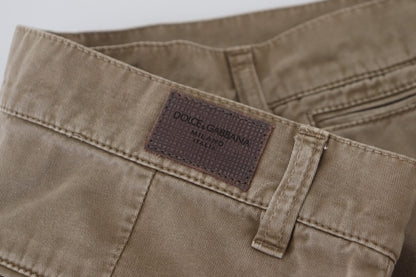 Braun Baumwolle Straight Fit Herren Denim Jeans