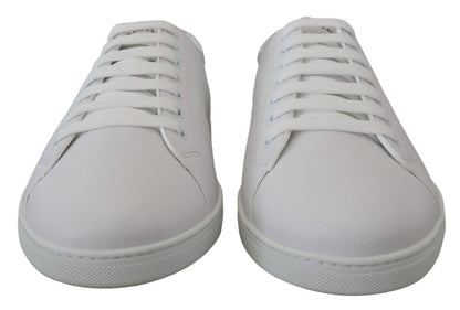 Weiß Leder Low Top Turnschuhe Schuhe