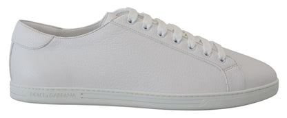 Weiß Leder Low Top Turnschuhe Schuhe