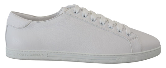 Weiß Leder Low Top Turnschuhe Schuhe