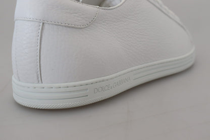 Weiß Leder Low Top Turnschuhe Schuhe