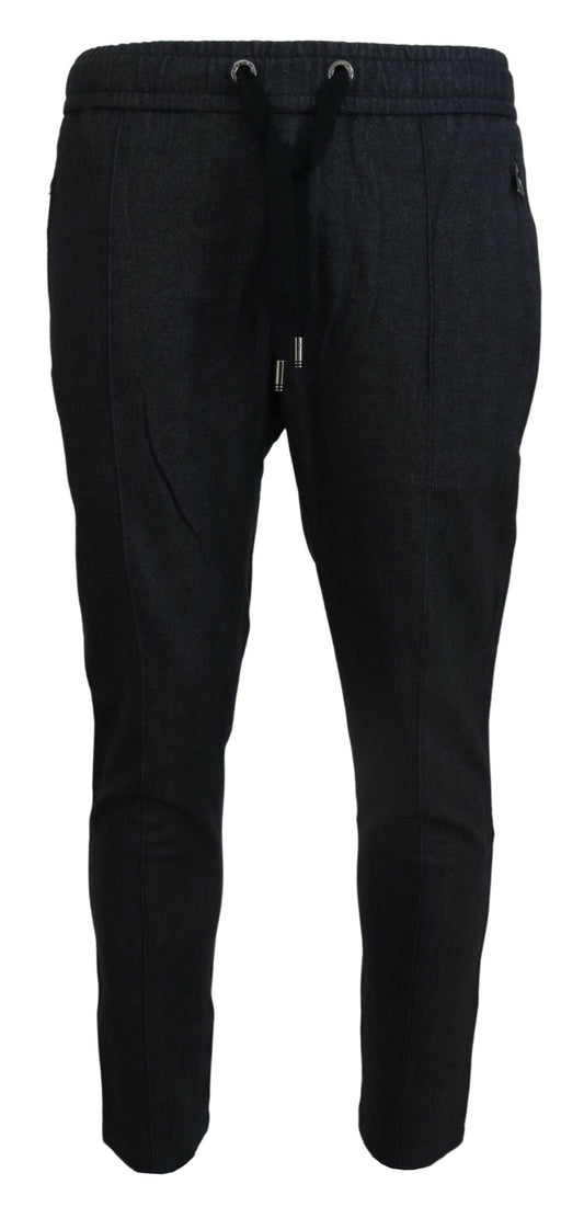 Graue Baumwoll-Jogger-Hose für Männer
