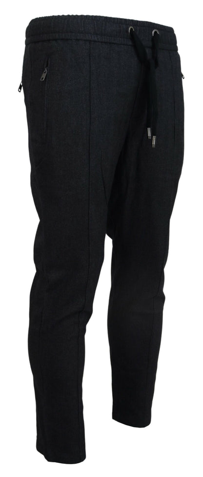 Graue Baumwoll-Jogger-Hose für Männer