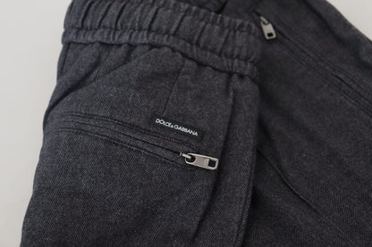Graue Baumwoll-Jogger-Hose für Männer