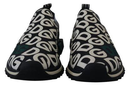 Weiß Schwarz Logo Mania Sorrento Turnschuhe Schuhe