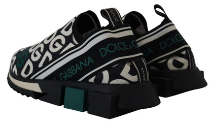 Weiß Schwarz Logo Mania Sorrento Turnschuhe Schuhe