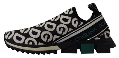 Weiß Schwarz Logo Mania Sorrento Turnschuhe Schuhe