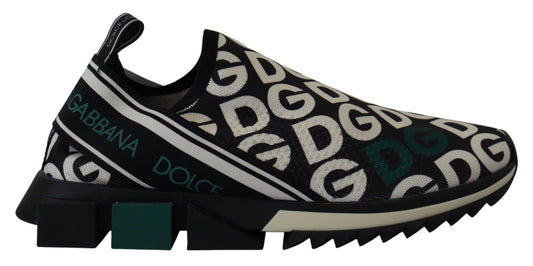 Weiß Schwarz Logo Mania Sorrento Turnschuhe Schuhe