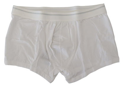 Weiße Baumwollmischung Regular Boxer Unterwäsche