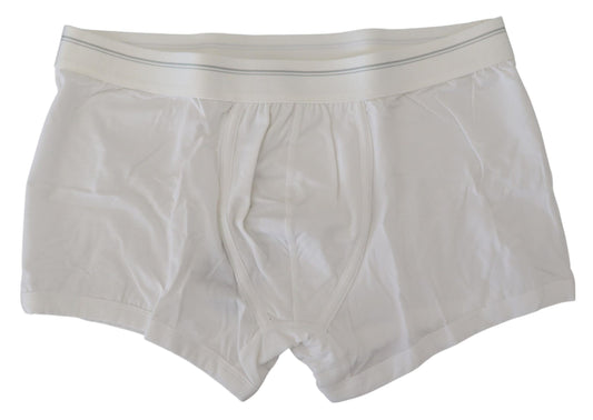 Weiße Baumwollmischung Regular Boxer Unterwäsche