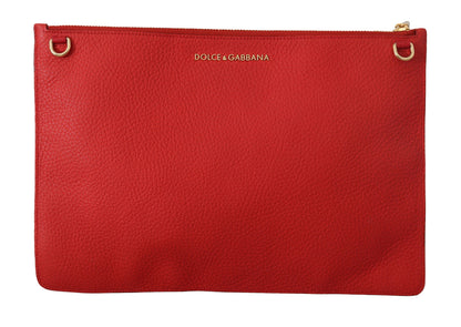 Rote Leder Clutch Schulter Borse Seestern Geldbörse