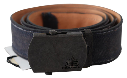 Blauer Leder-Ratschenschnallen-Gürtel