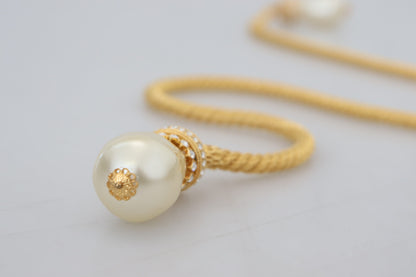 Gold Messing Sizilien Kristall Robe Statement Halskette