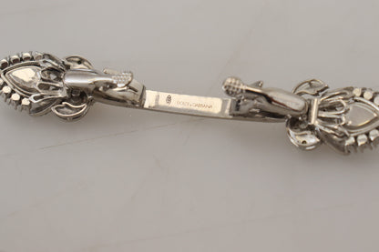 925 Sterling Silber Kristalle Pin Kragen Brosche