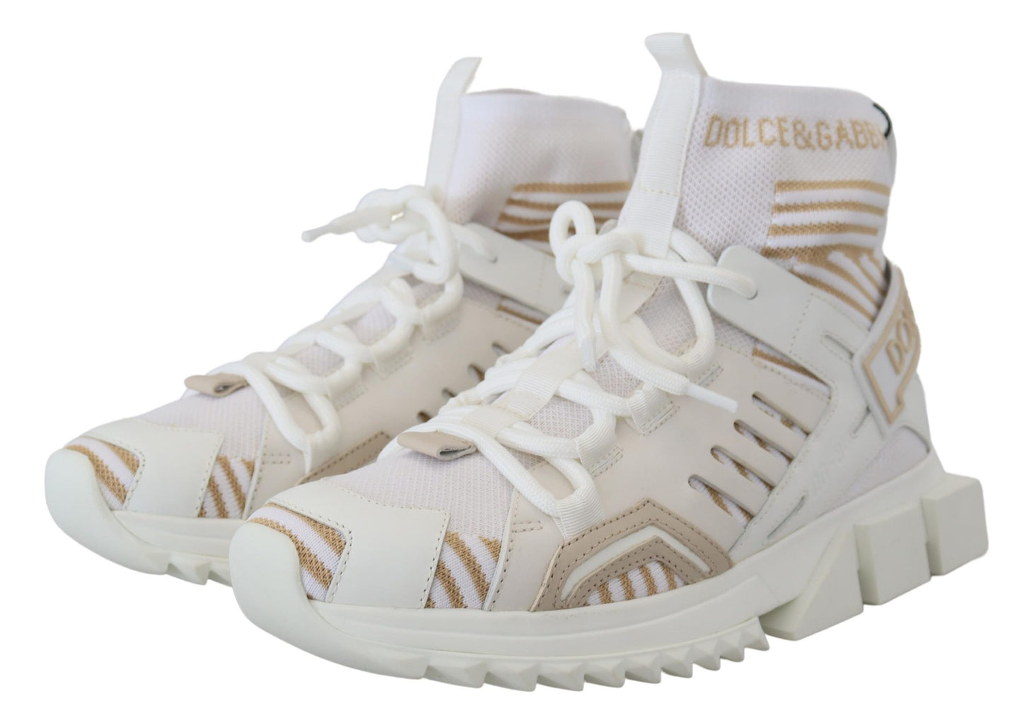 Weiß Beige Sorrento Turnschuhe Schuhe