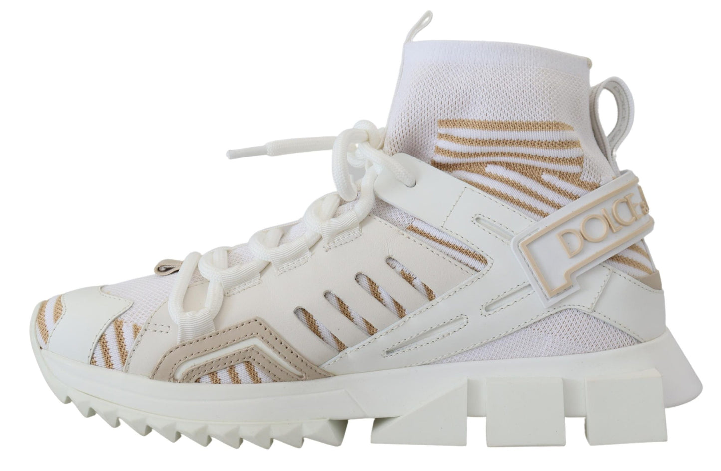 Weiß Beige Sorrento Turnschuhe Schuhe