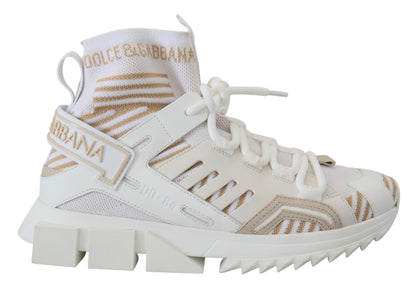 Weiß Beige Sorrento Turnschuhe Schuhe