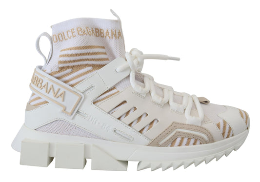 Weiß Beige Sorrento Turnschuhe Schuhe