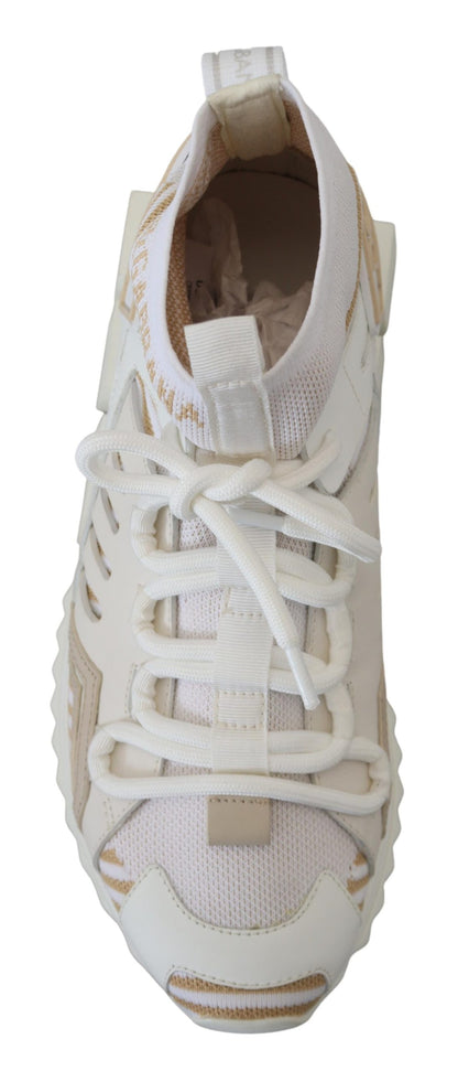 Weiß Beige Sorrento Turnschuhe Schuhe