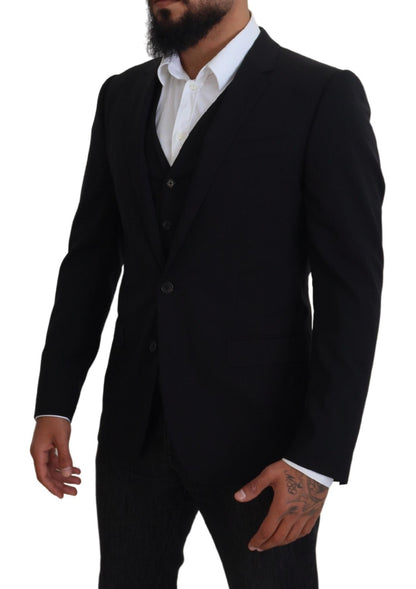 Schwarze Jacke Weste 2 Stück MARTINI Blazer
