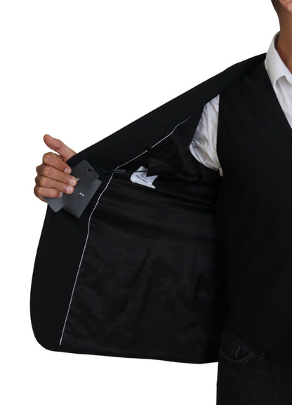 Schwarze Jacke Weste 2 Stück MARTINI Blazer