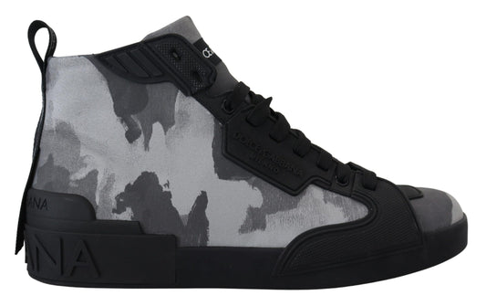 Grau Canvas Baumwolle High Tops Turnschuhe Schuhe
