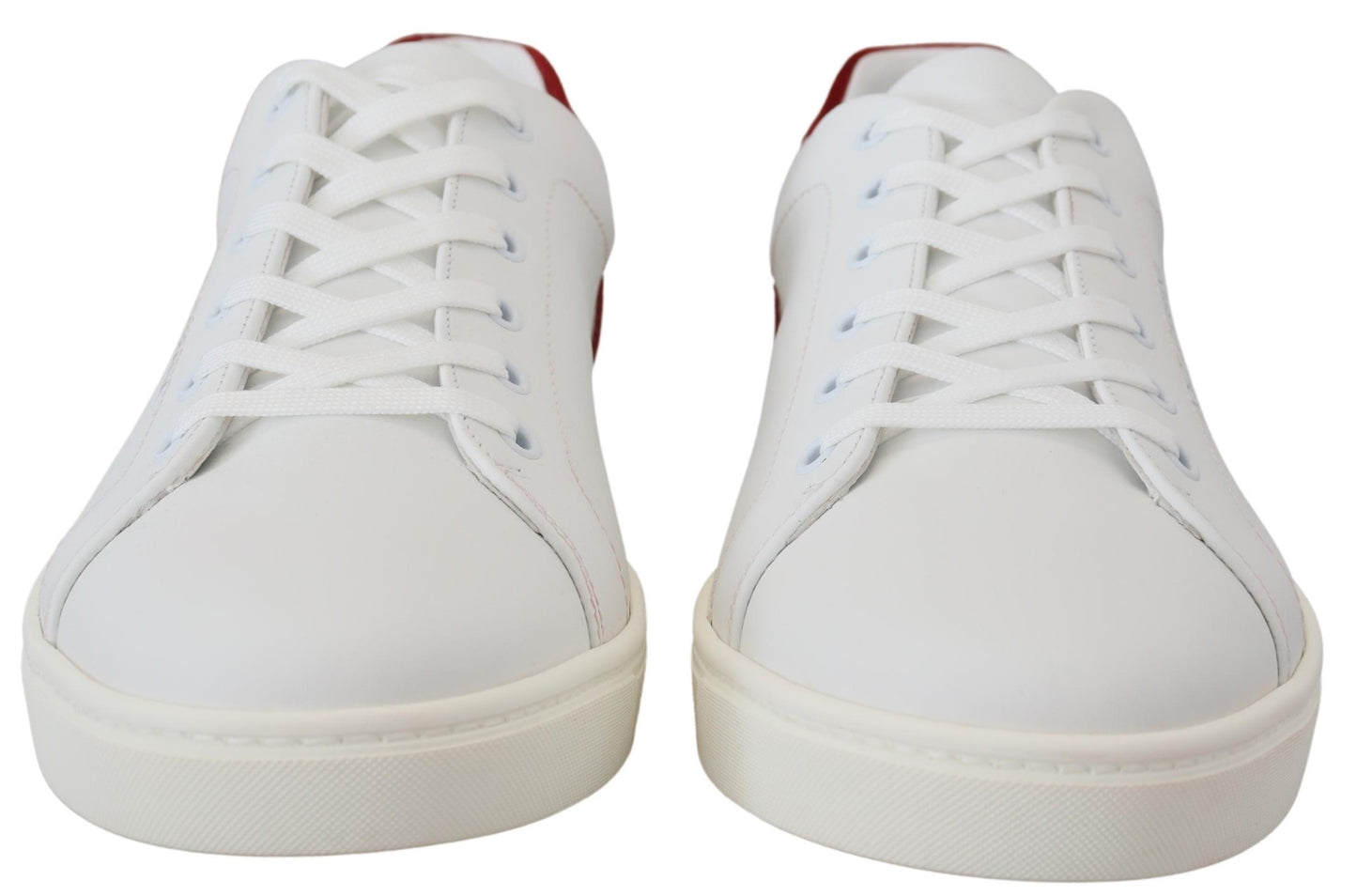 Weiß Rot Leder Low Top Herren Schuhe Turnschuhe