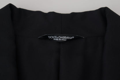 Schwarze Robe Gestreifte DG Patch Jacke Männer Blazer