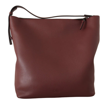 Wein Kieselstein Leder Tote Bag