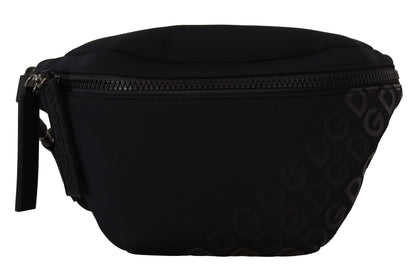 Schwarze Neopren-Tasche mit Millennials-Logo-Druck