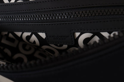 Schwarze Neopren-Tasche mit Millennials-Logo-Druck