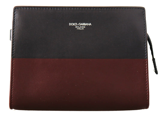 Grau Bordeaux Leder Hand Clutch Tasche