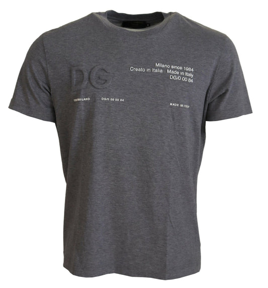 Graues Logo-Baumwoll-Top Exklusive T-shirt