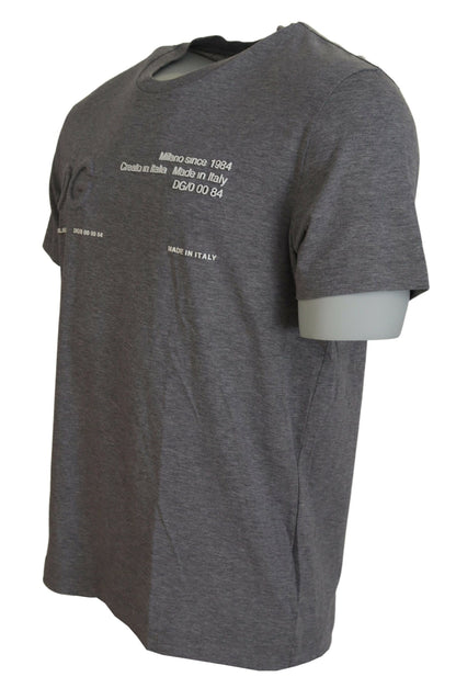 Graues Logo-Baumwoll-Top Exklusive T-shirt