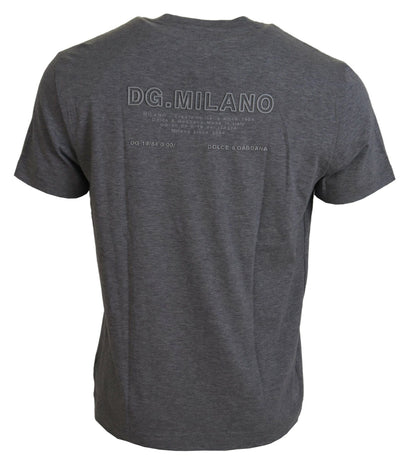 Graues Logo-Baumwoll-Top Exklusive T-shirt