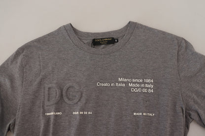 Graues Logo-Baumwoll-Top Exklusive T-shirt