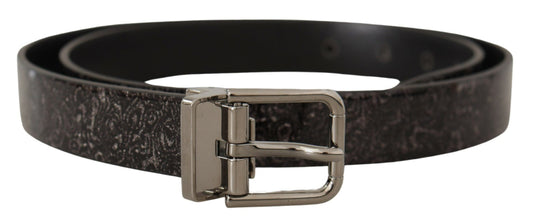 Schwarzer Goccia Glitter Lackleder Schnalle Vernice Gürtel