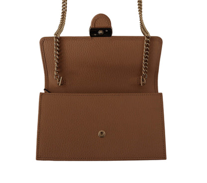 Gucci Beige Icon Leder Crossbody Tasche