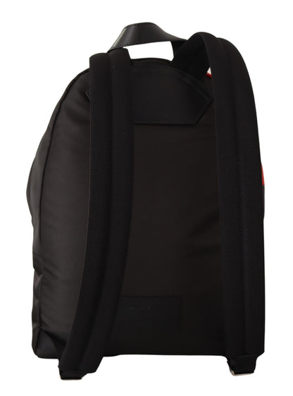 Rot-schwarzer Nylon-Rucksack Urban