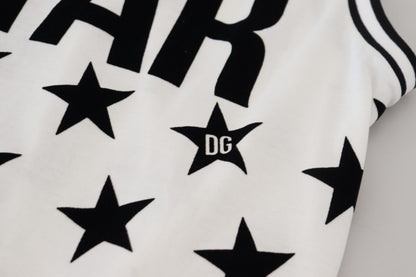 Weißes DG Crown Star Print Ärmelloses Tank-Top