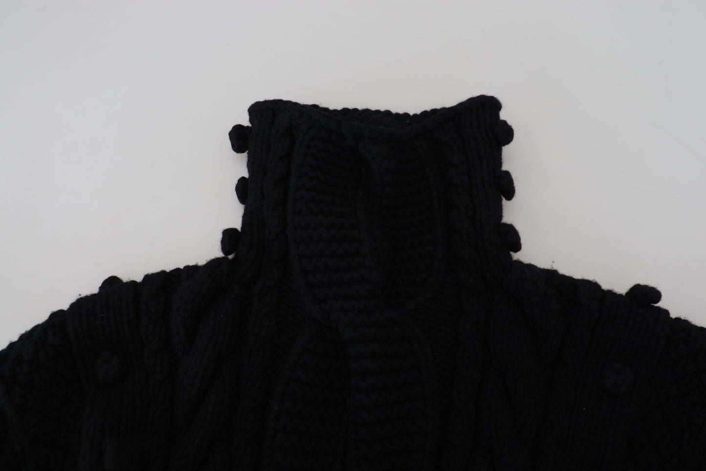 Schwarzer Kaschmir-Rollkragenpullover