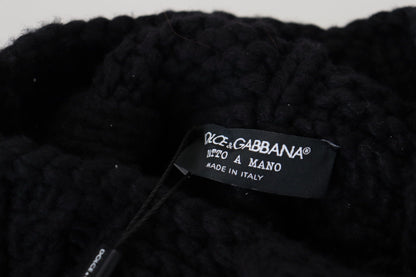 Schwarzer Kaschmir-Rollkragenpullover