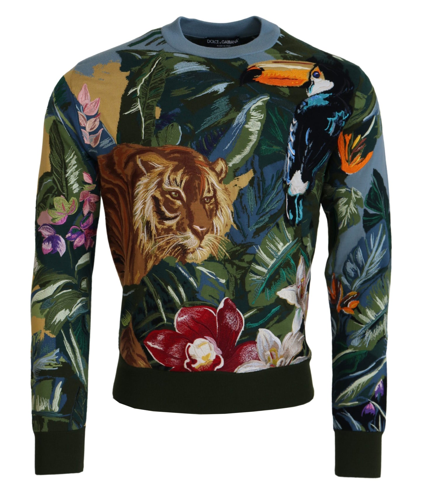 Dschungel Wolle Seide Pullover Logo Pullover