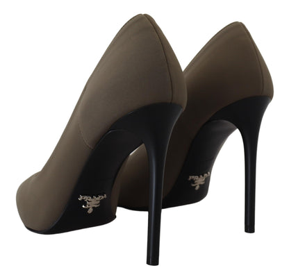 Grün Wildleder Leder Heels Stilettos Pumps Schuhe