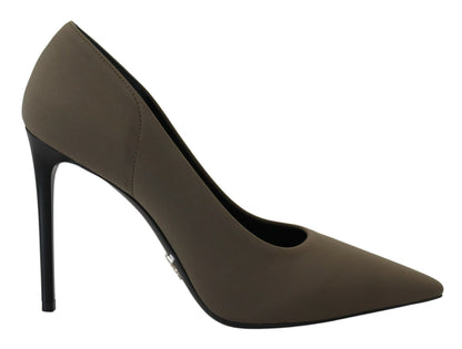 Grün Wildleder Leder Heels Stilettos Pumps Schuhe