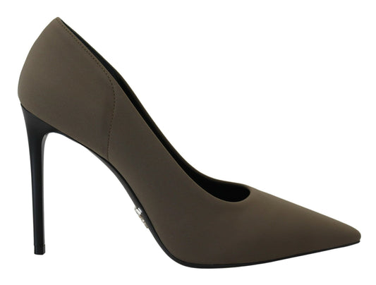 Grün Wildleder Leder Heels Stilettos Pumps Schuhe