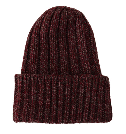 Bordeaux Capello Kaschmir-Strickmütze