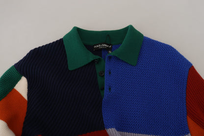 Mehrfarbig gestreifter Pullover aus Wolle