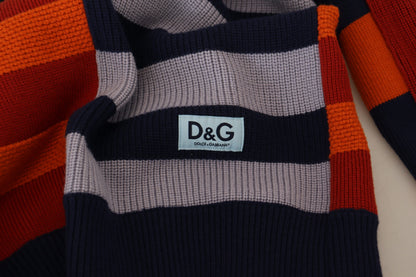 Mehrfarbig gestreifter Pullover aus Wolle