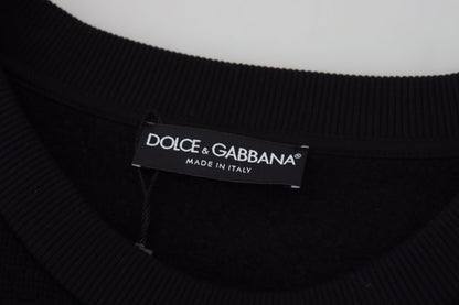 Schwarzer DG Logo Pullover aus Baumwolle